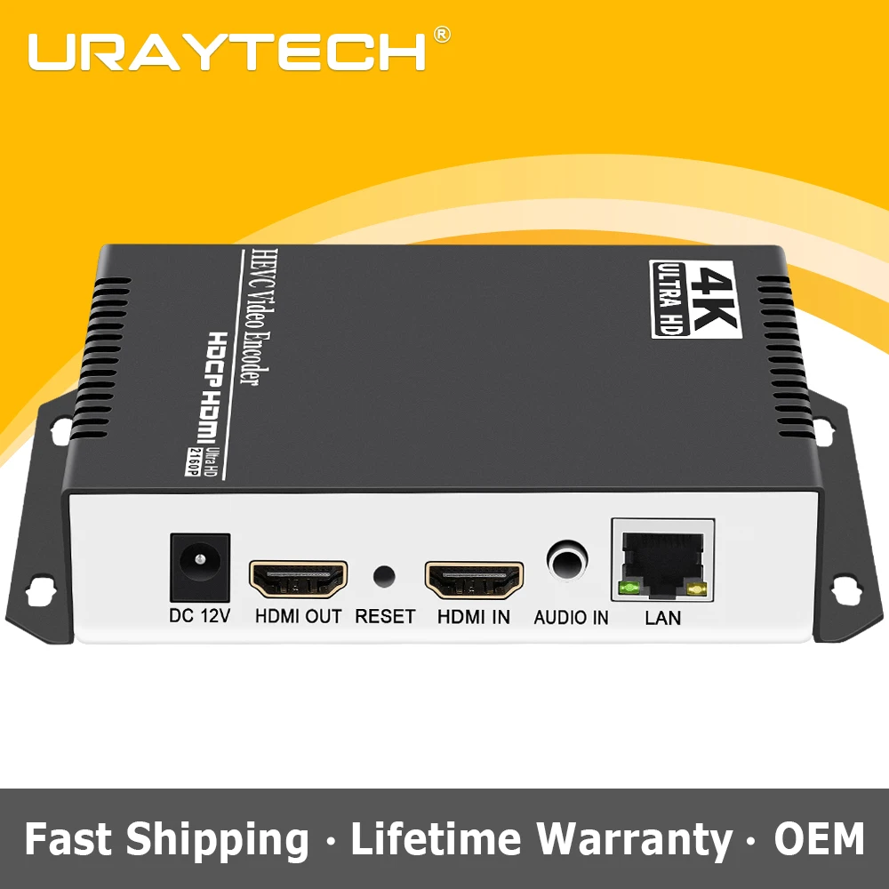 4K 1080P H.265 H.264 UHD HD HDMI Video IP Encoder HLS SRT RTMP RTSP Live Streaming Encoder for IPTV Youtube Facebook Servers