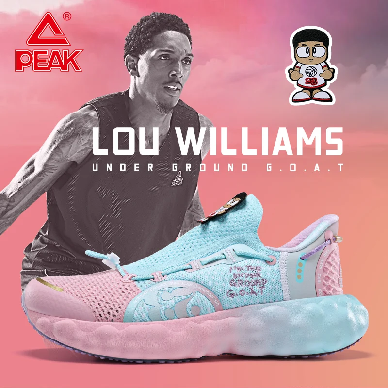 PEAK Men Running Shoes Sneakers Breathable Cushioning Non-slip Lightweight Jogging Yoga Training Shoes Outdoor Casual ET14991H