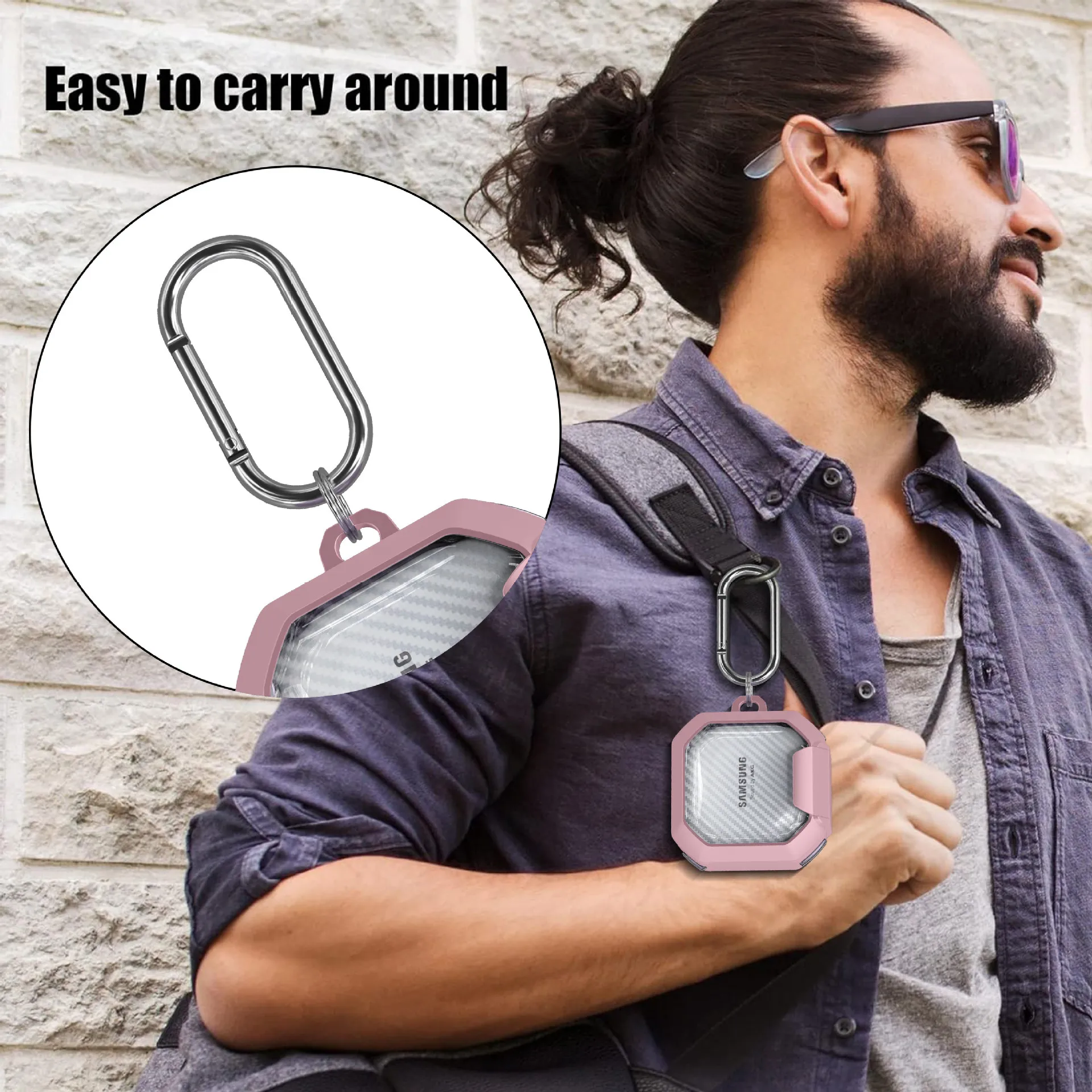 Transparent Earphone Cover with Hook