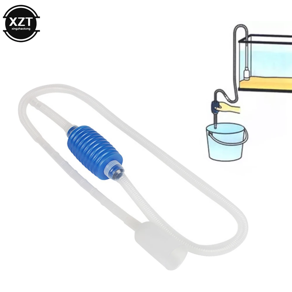 

Aquarium Siphon Fish Tank Syphon Vacuum Cleaner Pump Semi-automatic Water Change Changer Gravel Water Filter Manual Cleaning