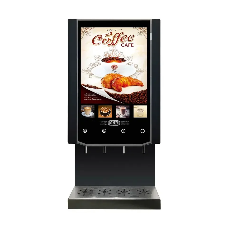 Fully Automatic Commercial Smart Instant Coffee Vending Machine With Brew System