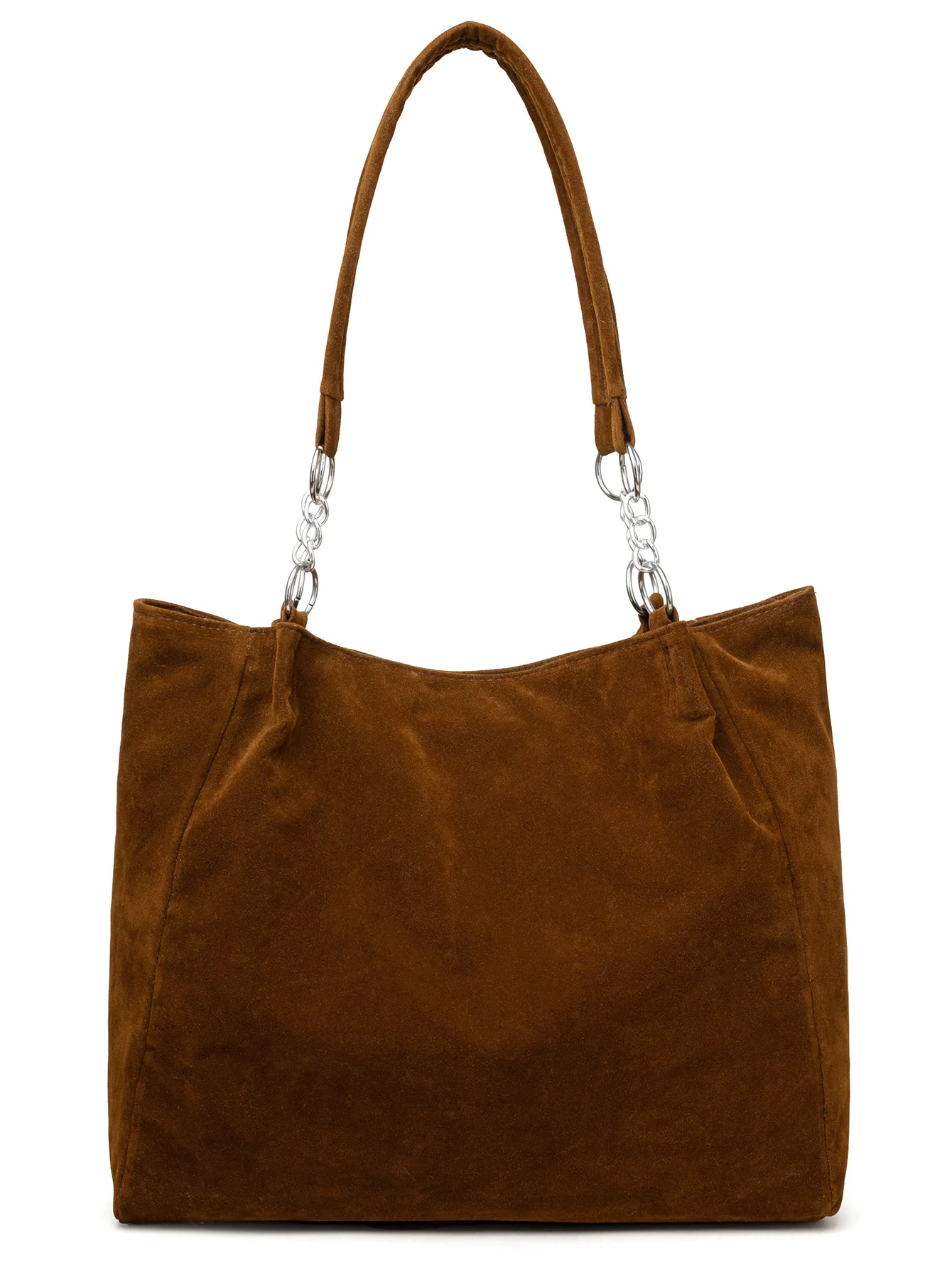 European American Herbst Winter große Kapazität Wildleder Damentasche, Vintage Handtasche Damen Umhängetasche, Retro Faux Wildleder Tragetasche – Detail 16
