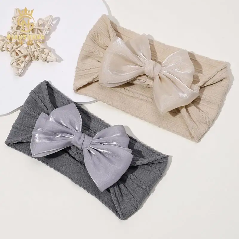 Baby Bows And Headbands Knot Headbands With Hair Bows Stretchy Knot With Hair Soft Hairbands Girls
