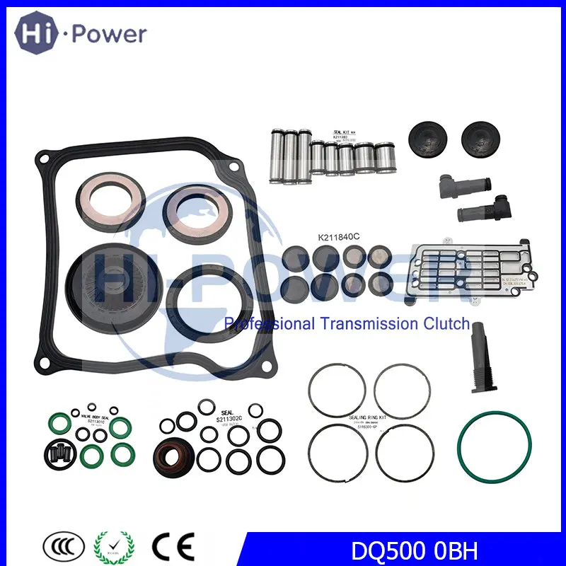 Dq500 0Bh Obh Dsg Kit Di Riparazione Cambio Automatico Kit Di Guarnizioni Kit Pistone Tubo Di Tenuta Per Audi Q3 Per Revisione Cambio Vw Tiguan