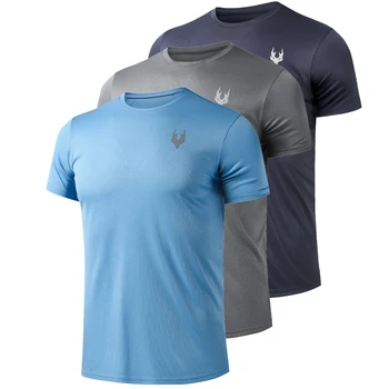 T-shirt da corsa da uomo T-shirt sportive estive T-shirt da uomo Abbigliamento da calcio T-shirt ad asciugatura rapida T-shirt da allenamento fitness da palestra da uomo