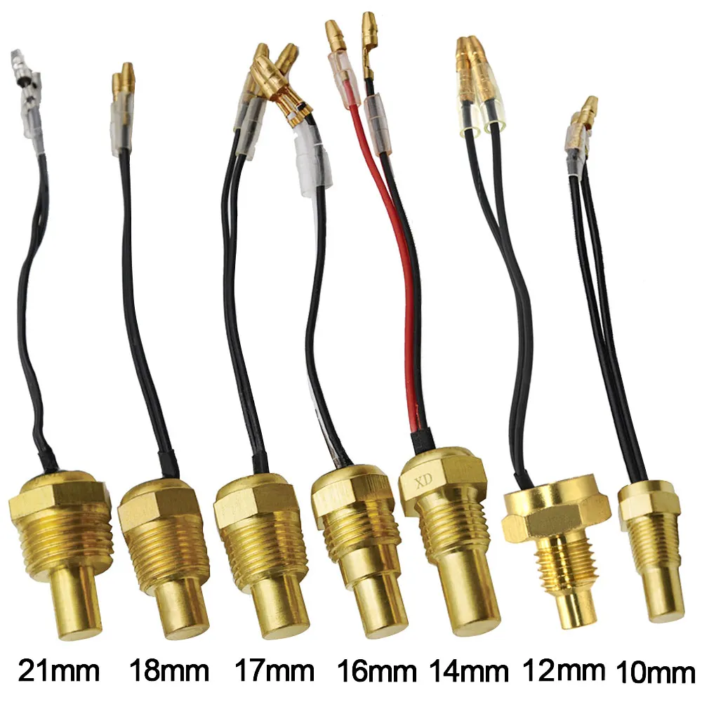 Universal Water Temperature Sensor Car Temperature Sensor Water Temperature Gauge 12V/24V 10MM 12MM 14MM 16MM 17MM 18MM 21MM