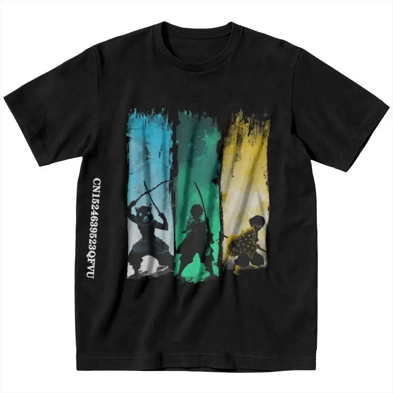 

Футболки Kimetsu No Yaiba для мужчин, хлопковая одежда с японским Аниме Манга, рассеянный демон, одежда эмо, уличная одежда