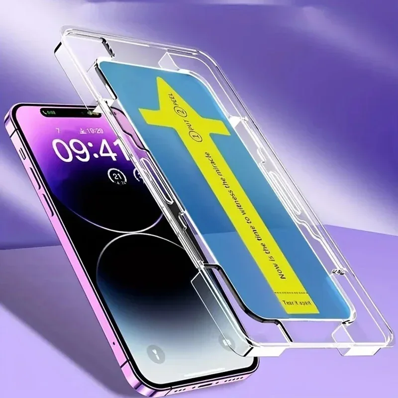 Premium Tempered Glass with Automatic Installation Tool - Universal Screen Protector Film