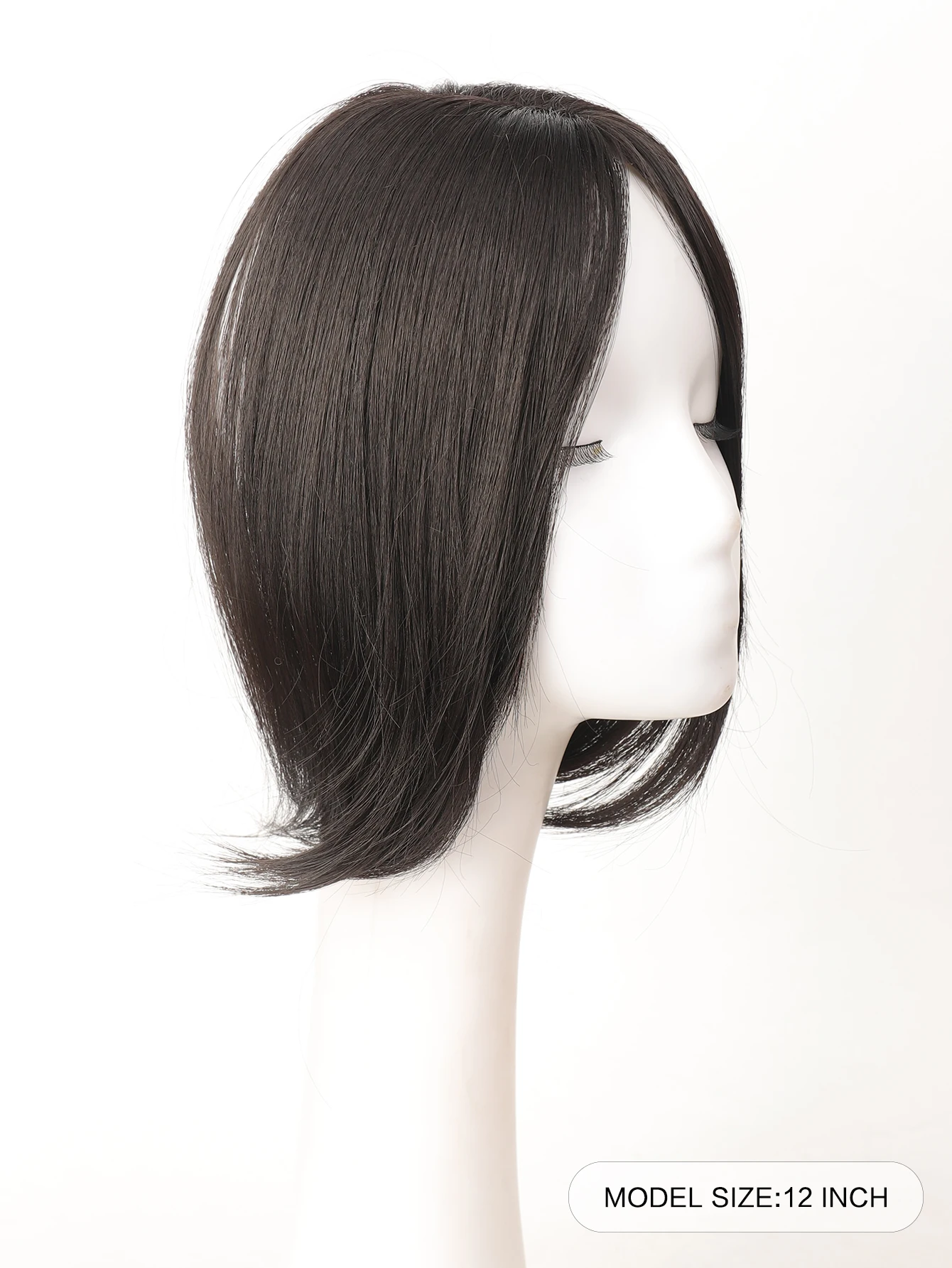 White Synthetic Hair Replacement Block Cover for Frontal Wig