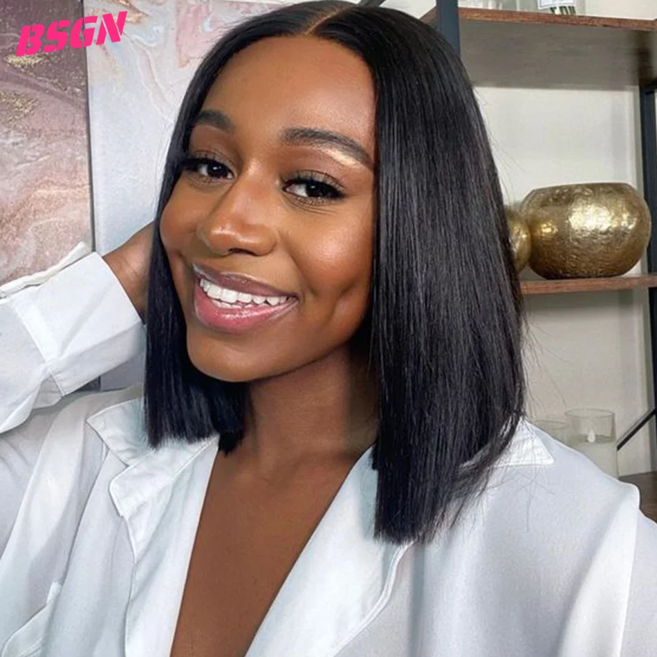 

13x4 Human Hair wig Glueless Wigs Human Hair Bob Wigs Preplucked With Baby Hair Brazilian Human Hair Ready To Wear Wigs