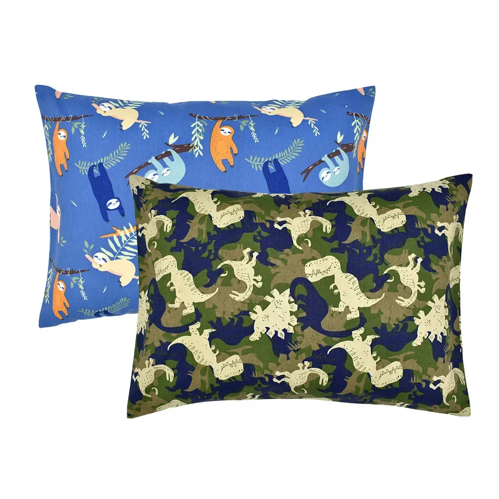 49*36CM Natural Cotton Plane Toddler Pillowcases, Super Soft and Breathable Thick Fabric Travel Pillow Cases with Envelope