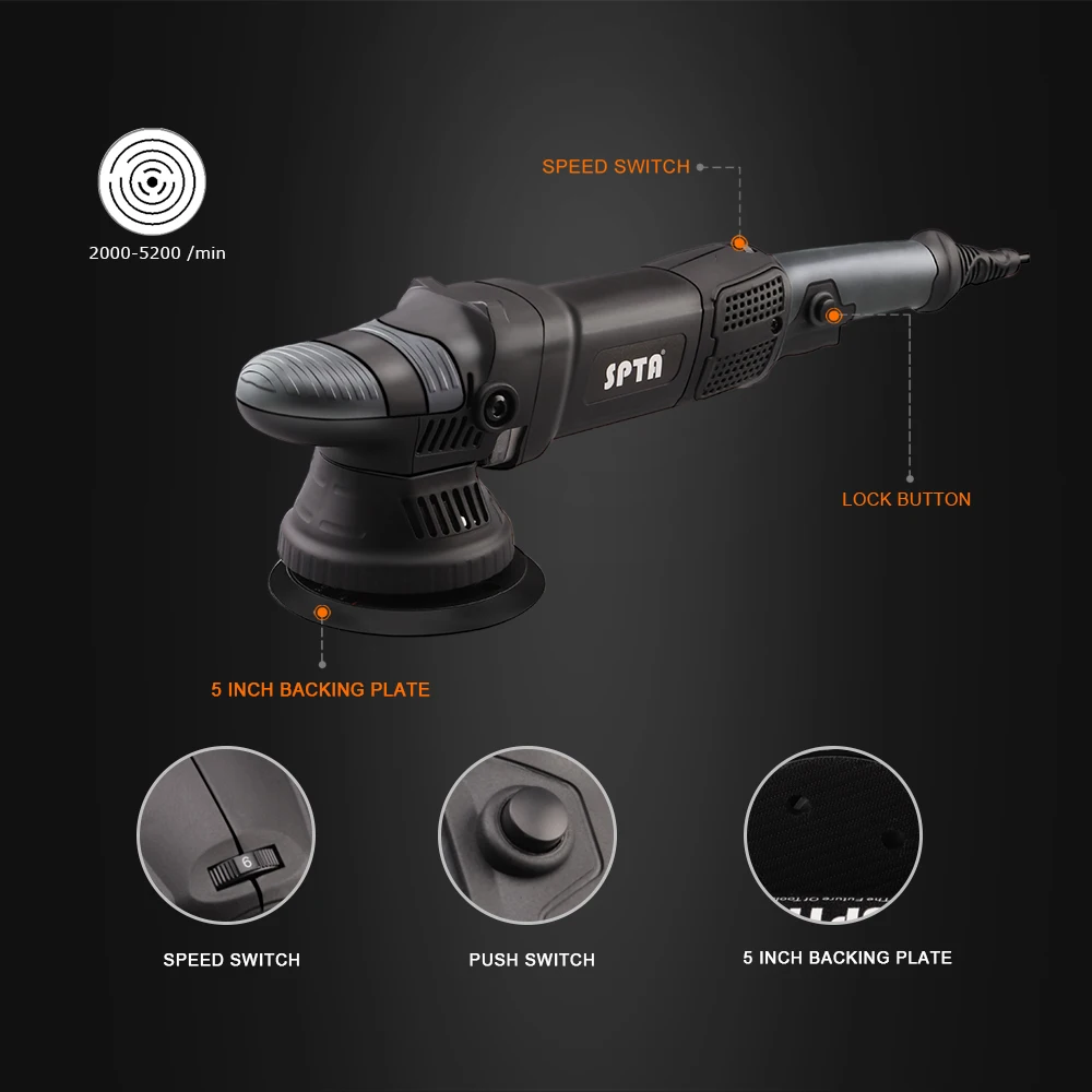 Spta-直径15mmのダブルアクションポリッシャー,780w,自動車用研磨機 