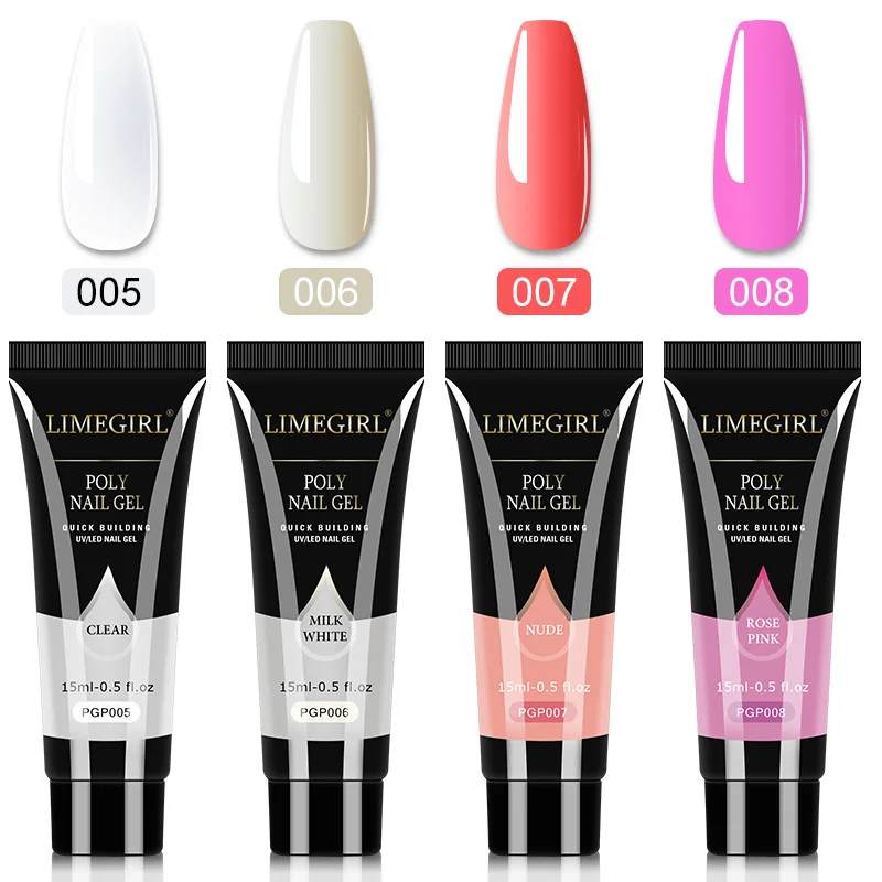 Premium Poly Nail Extension Gel Set for Professional Manicure