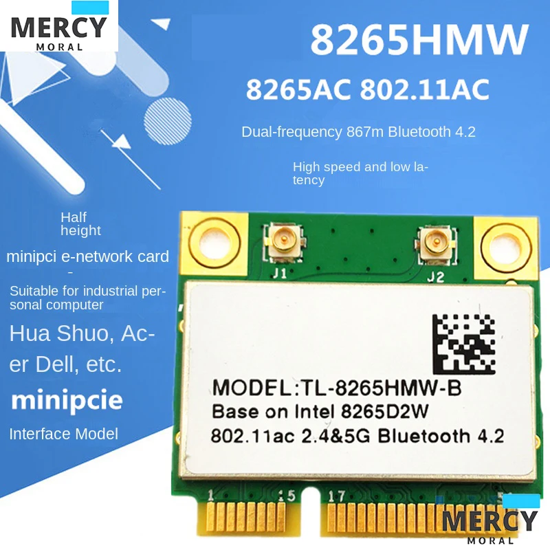 Intel-For-8265AC-8265NGW-NGFF-802-11AC-867Mbps-2x-2-MU-MIMO-4-2-Dual ...