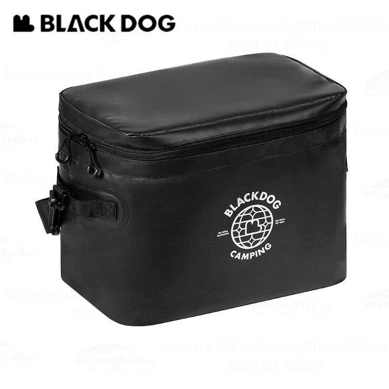 BLACKDOG 20L 아이스백 피크닉 숄더 스트랩 포함 야외 휴대용 캠핑 누수 방지 단열 보온 도시락 쿨러 PVC 박스