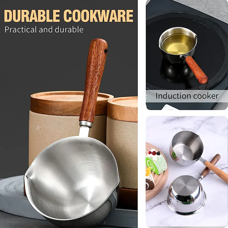 Nonstick Cookware Induction Gas Electric Hobs Small Cooking Milk Pot with  Pour Spout - China Pot and Cooking Pot price