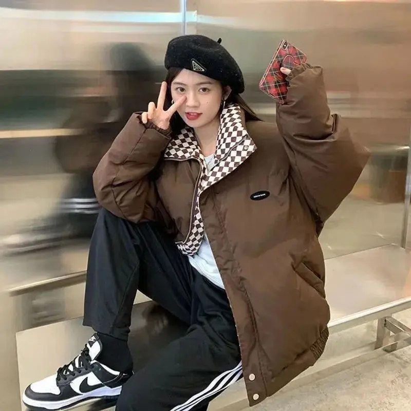 Женские зимние теплые толстые короткие