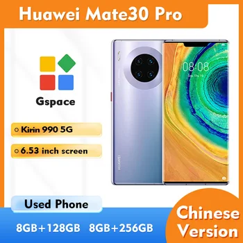 HUAWEI Mate30 Pro 5G 128GB 256GB ROM SmartPhone Android Screen 6.53inches 2400x1176px 4500mAh Used Phone