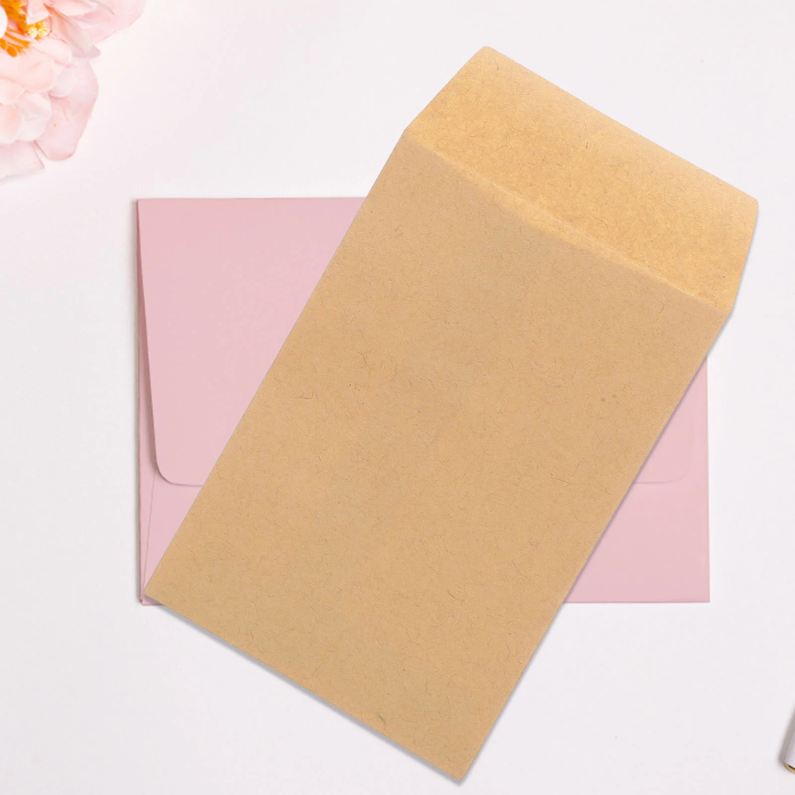 

Brown Small Envelopes Kraft Paper Gift Card Envelopes for Small Item Storage 10cm Coin Money Gift Card Kraft Paper