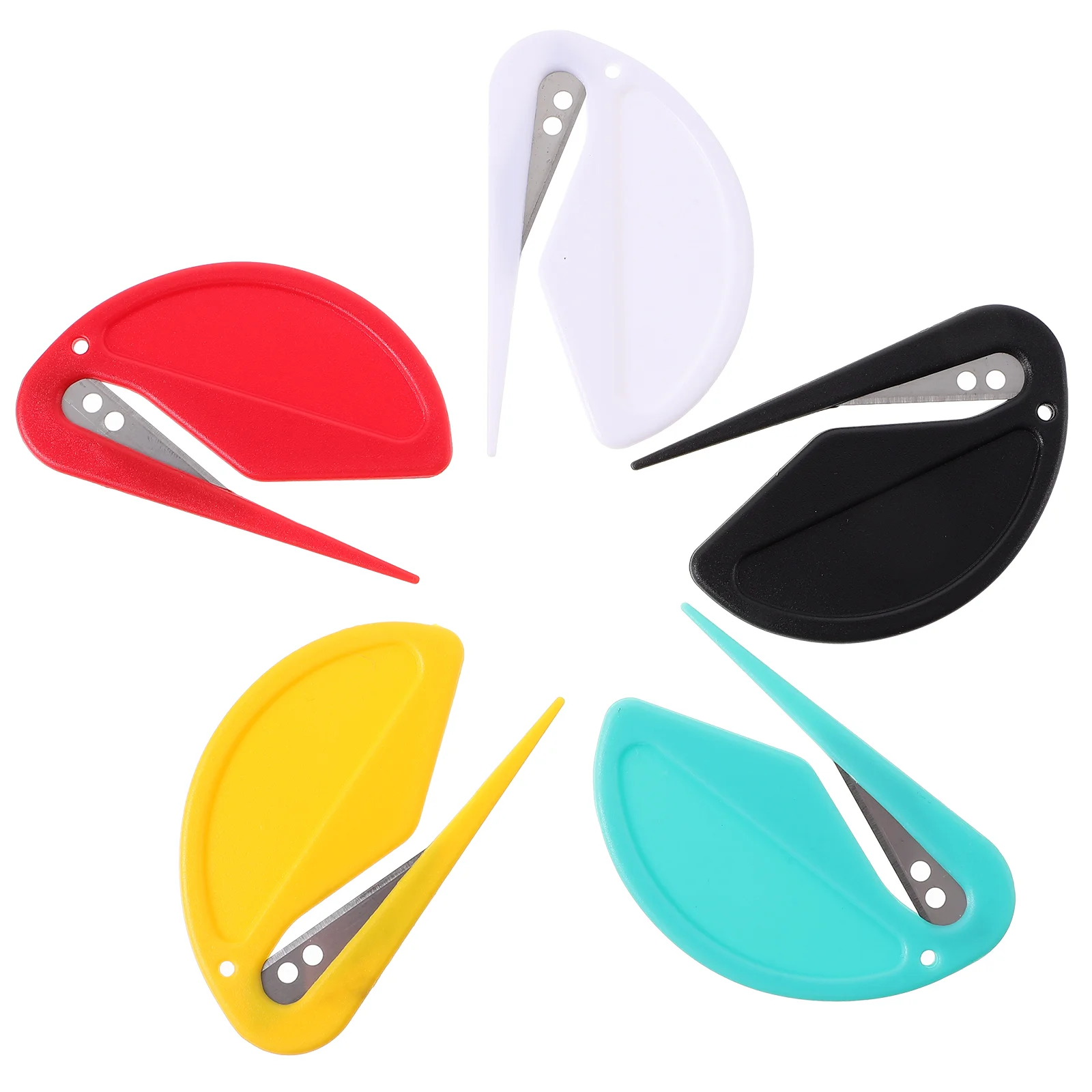 mail opener unboxing knife utility knife pocket folding knife Letter Opener Cute Knives Openers Envelope Slitter Steel Mail Portable Package Opening Tool 5 Pcs