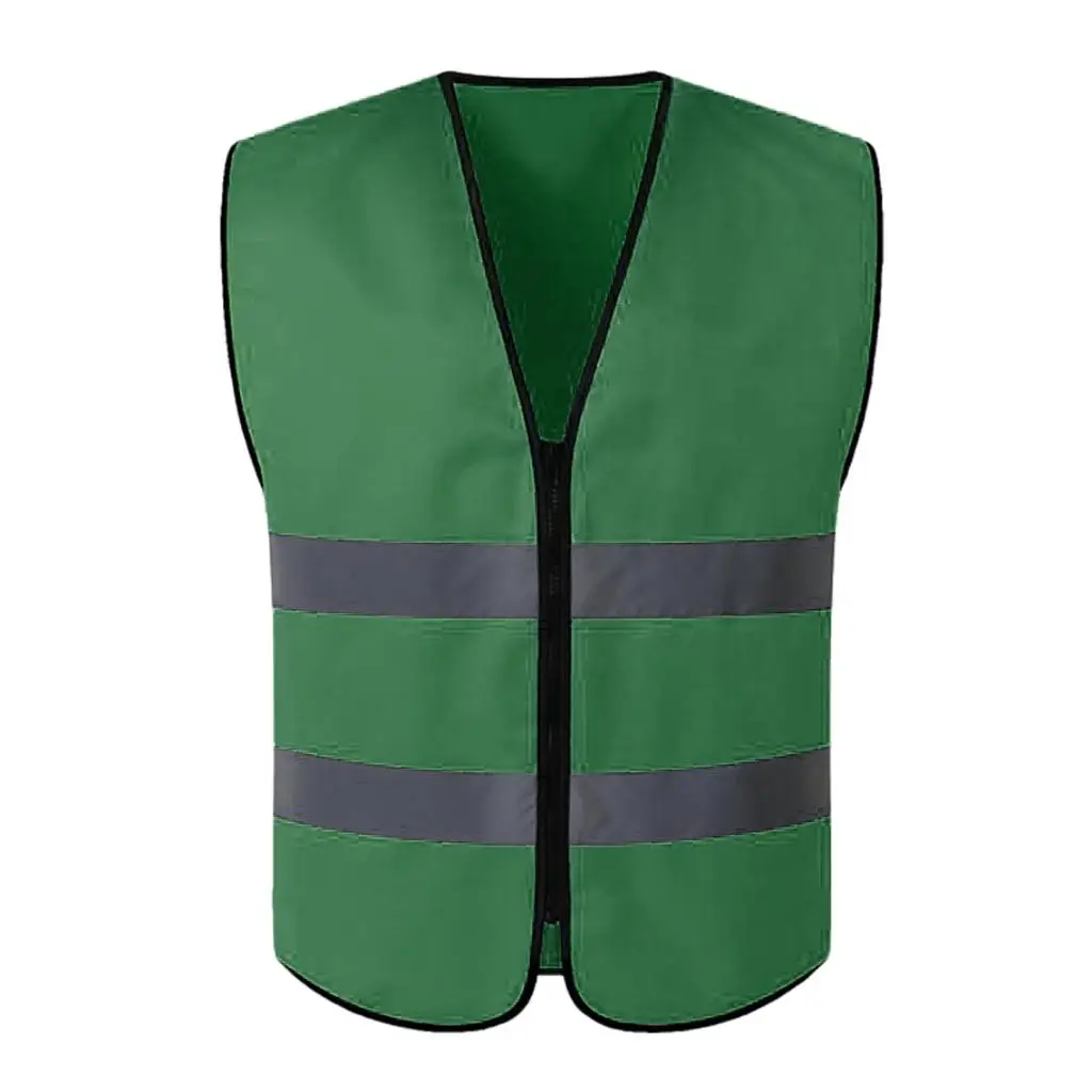 Hi Viz Executive Waistcoat Zip Up High Visibility Vest Reflective XL