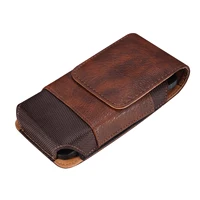 Sac de taille universel en cuir pour hommes, étui à Clip de ceinture pour téléphone portable, pour iPhone Samsung Galaxy Xiaomi Redmi Poco Oppo 7 Pro 4