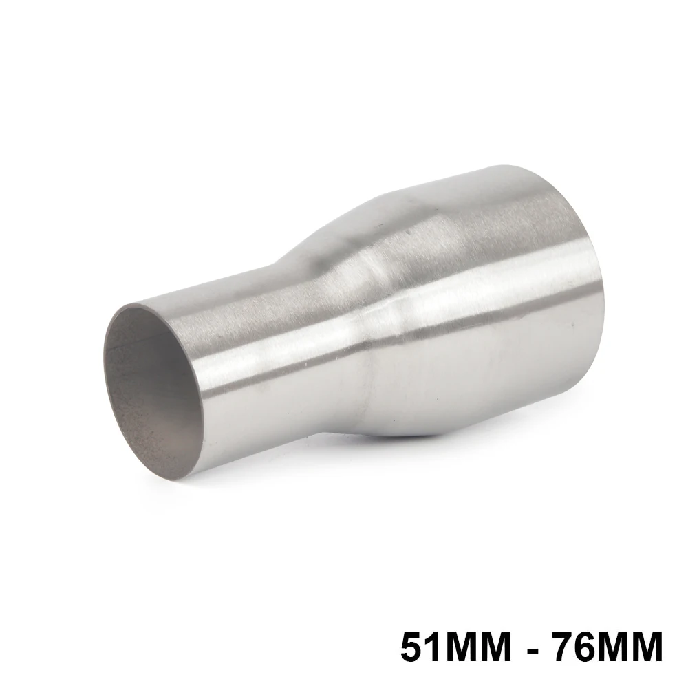 

51MM TO 76MM Exhaust 2 Step Reducer Adapter Connector Tube Stainless Steel Pipe Cone