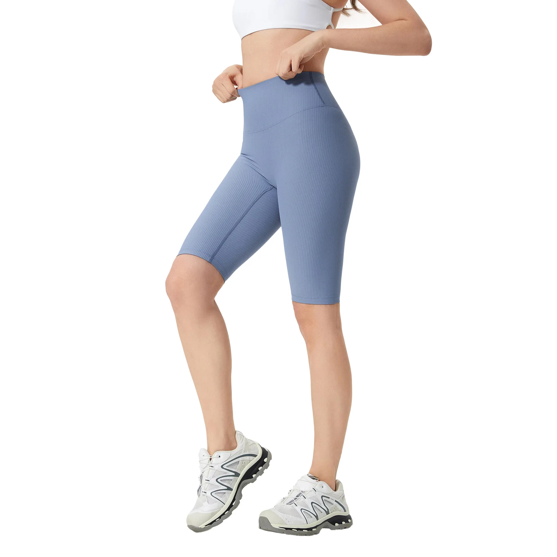 Mermaid Curve Spring and Summer High Waist Belly Tight Yoga Pants Tight Hip Fitness Shorts Outdoor Cycling Shorts for Women