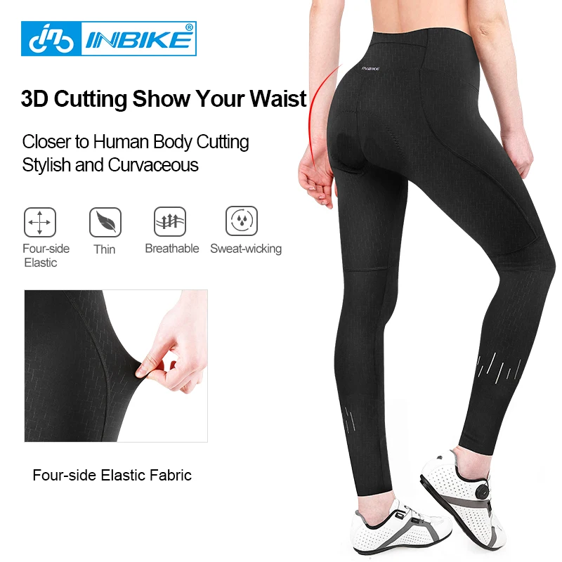 INBIKE Women Bicycle Pants for Riding Padded Gel Women's Cycling Pants  Tights MTB Bike Racing Leggings for Riding Sport Trousers