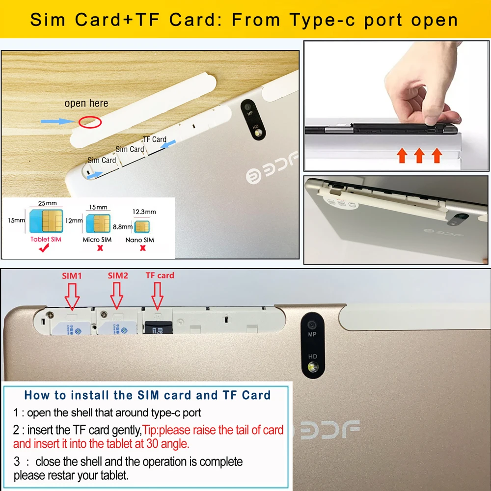 10.1 Inch 3G/4G Tablet - 4GB+64GB, Android 9, Octa Core, GPS, Bluetooth, Wi-Fi, Mobile Phone Call Description Image.This Product Can Be Found With The Tag Names Computer Office, Tablet, Tablets