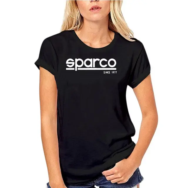 New Anti Pollution t shirt Sparco Corporate Charcoal t shirt Classic Printing Washable Breathable Reusable t shirt black