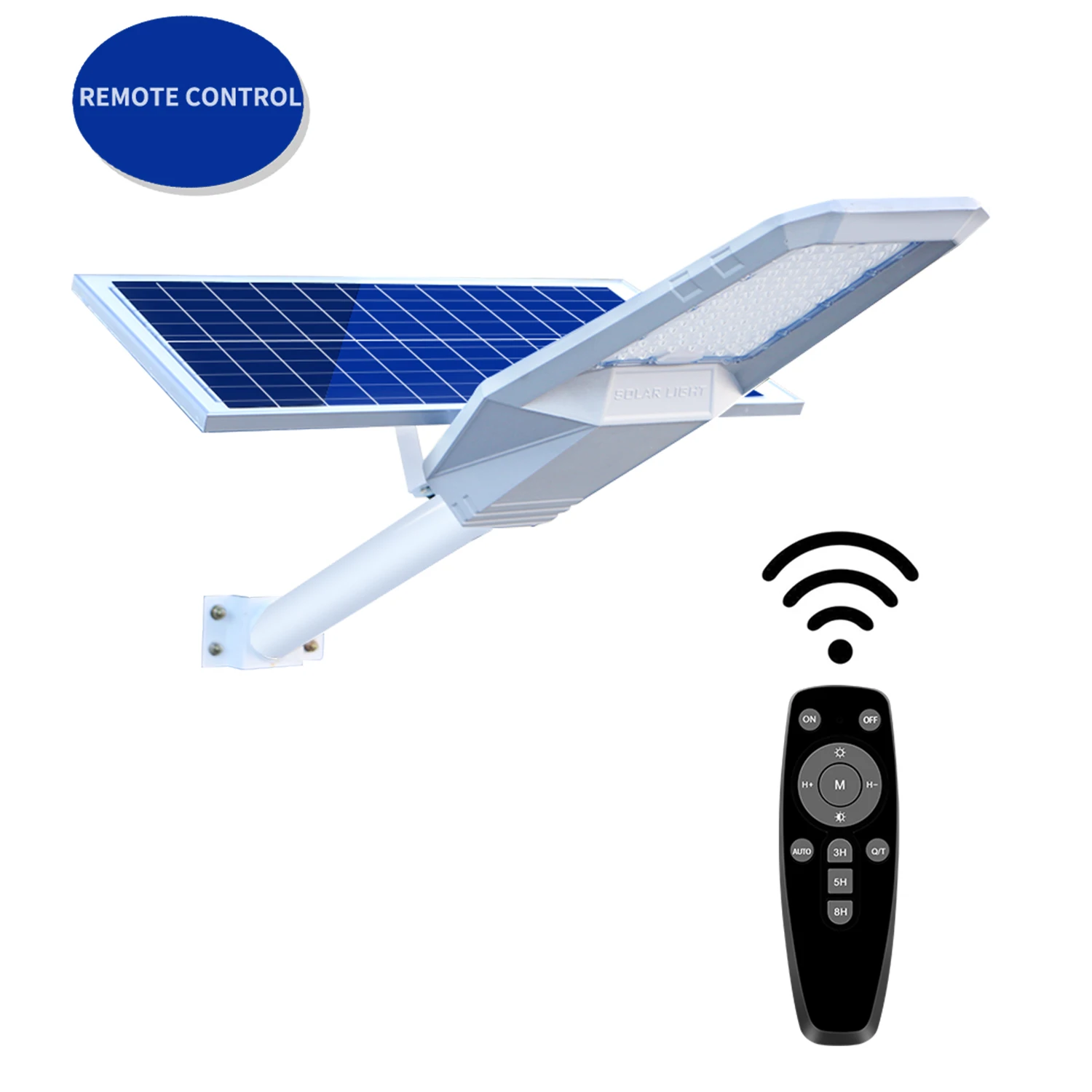 Ip66 Lampada Da Palo Alimentata A Batteria Solare A Distanza Per Esterni 300W 400W 500W Lampione Solare A Led