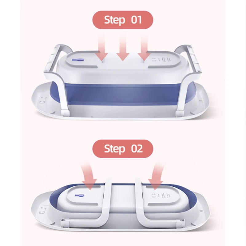 Baby Bath Tub Infant Shining Folding Bath Tub Baby Bath 0-6 Years Large Size Newborn Baby Products Seat Bathtub for Kids Shower