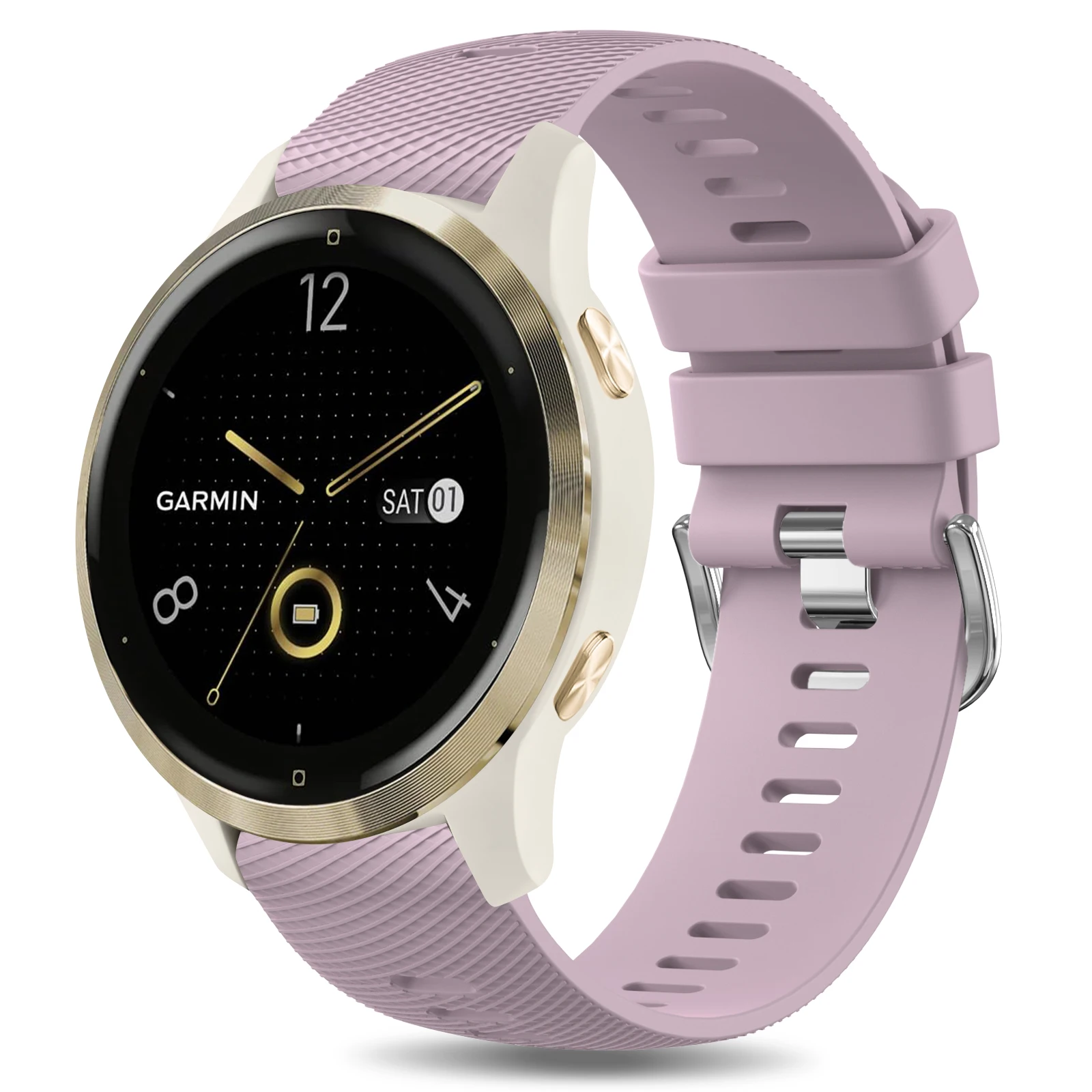 Elegant 18mm Silicone Watch Strap