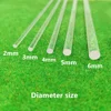 10 PCS acrylic Square round transparent organic glass rod multi size length 25 cm DIY Length can be customized 2