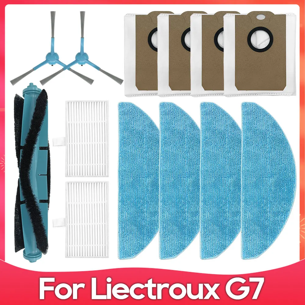 Roller Side Brush Filter Mop Dust Bag Robot Vacuum Accessory Set