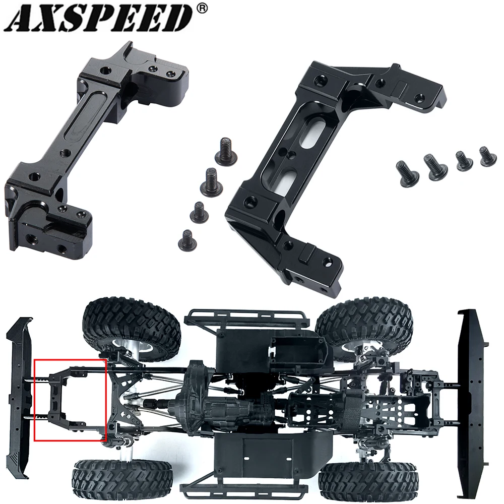 Guscio Assale Nero In Metallo Per Axial SCX10 II Anteriore O Posteriore - Foto 5