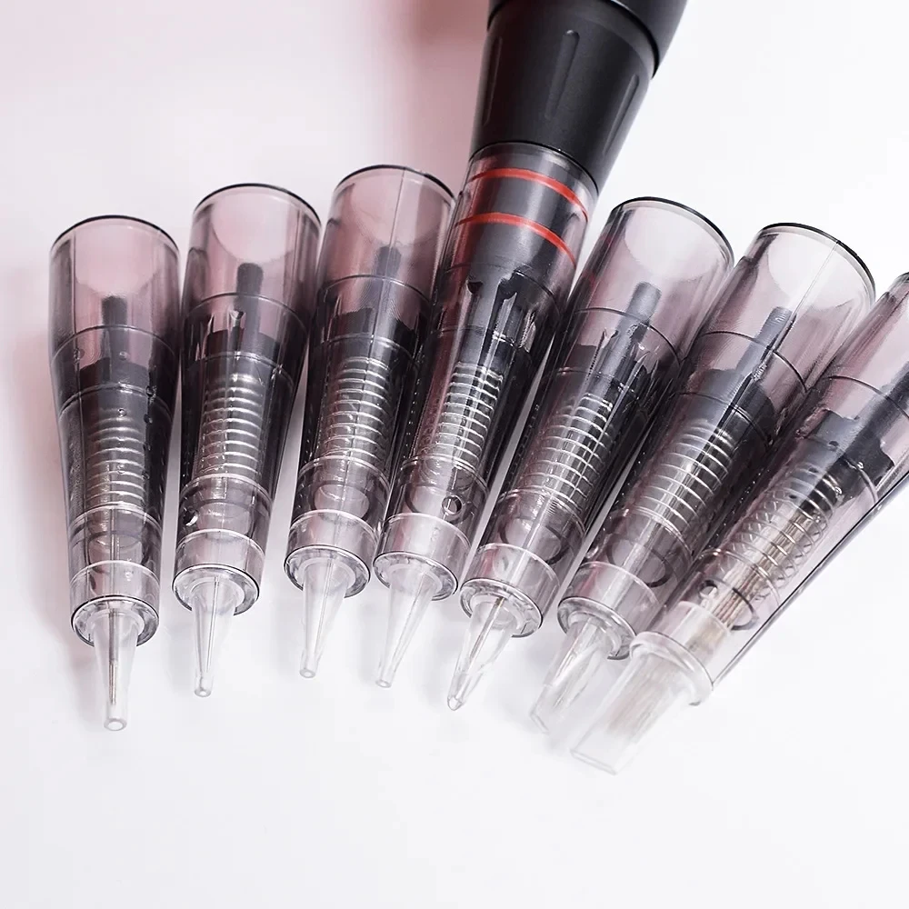 50pcs Disposable Sterilized Permanent Makeup Cartridge Needles For Biomaser Tattoo Pen Machine Needles Tips Tattoo Accessories