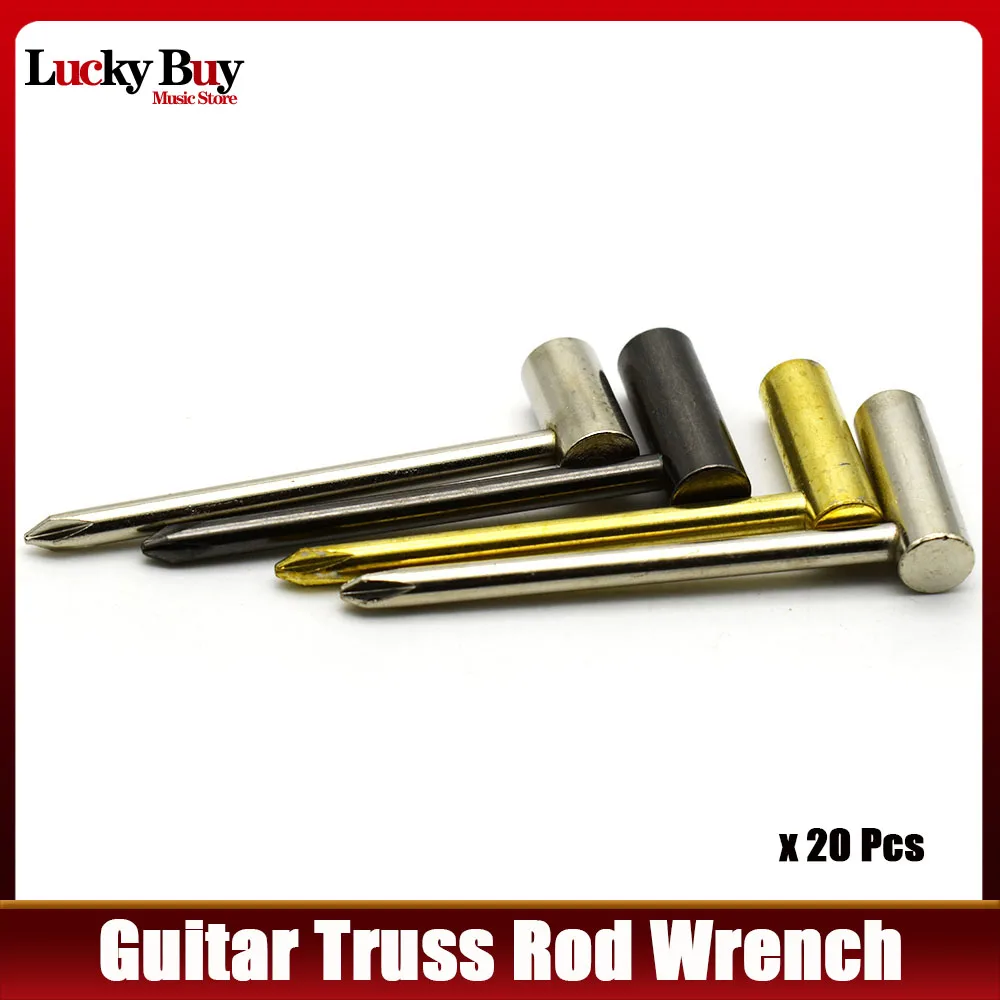 20 Pz Chitarra Truss Rod Wrench 7Mm Per Prs Jacson Ibanez Rickenbacker Parti Della Chitarra Per La Regolazione Ottone Truss Rod Dado Esagonale