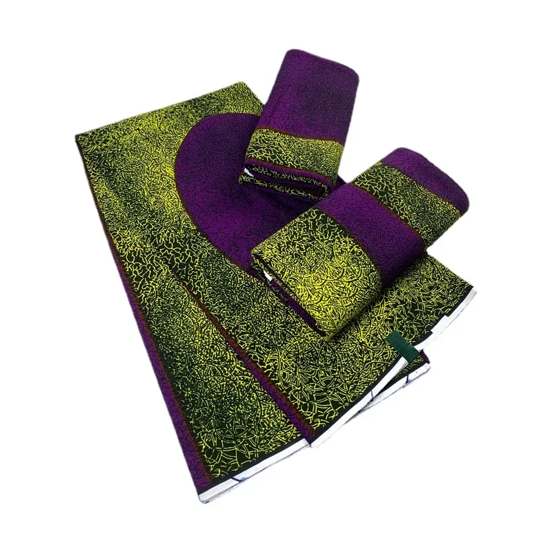 

100% хлопок, настоящий воск, ткань с принтом Анкары, текстиль для платья, настоящий Африканский голландский блок краски для тканей, 6 ярдов шитья