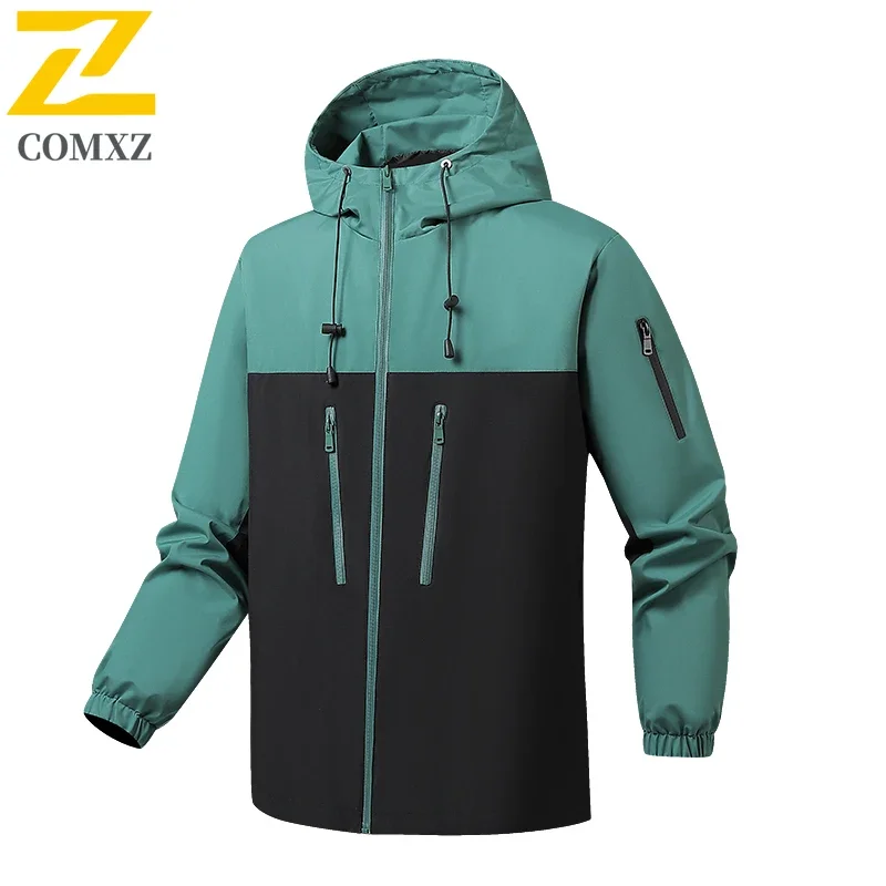 EiAO Autumn Men's Hiking Jacket Waterproof Windproof Windbreaker Women Outdoor Camping Trekking Fishing Jackets Trendy Rush Coat