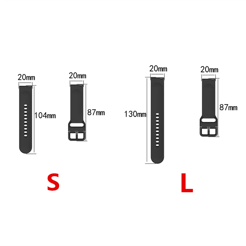 Versatile Silicone Smart Watch Wristband Strap