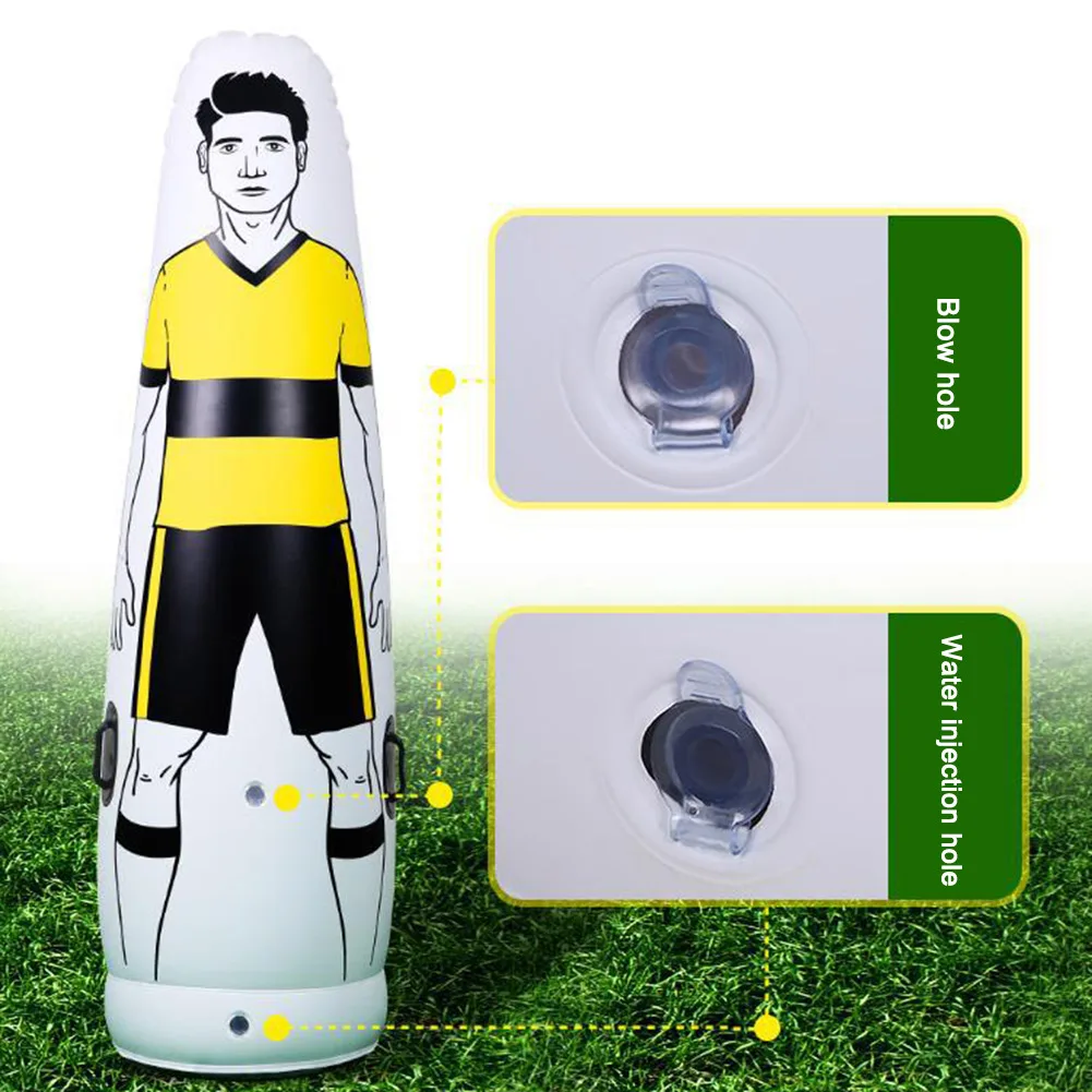 

160CM Inflatable Football Training Goal Keeper PVC Footabll Free Kick Training Barrier Dummy for Children Adult