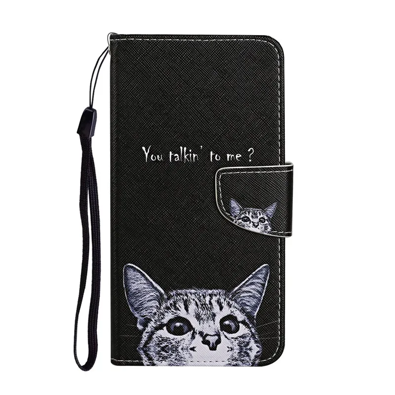 Leather Flip Wallet Case with Card Slots