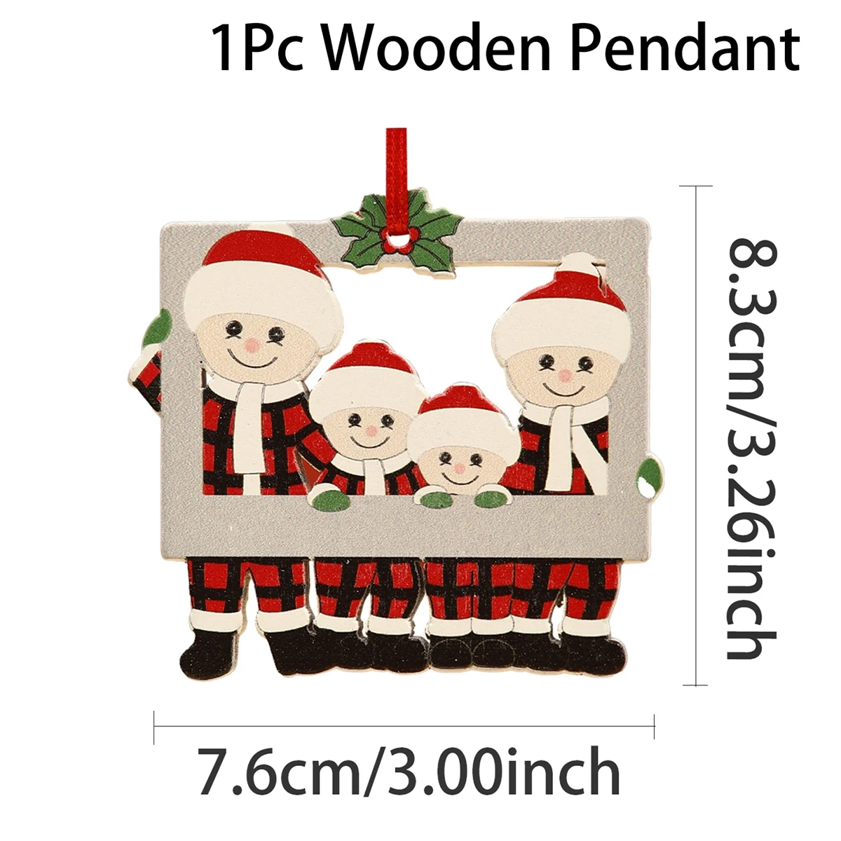 DIY Weihnachten Familie Anhänger Frohe Weihnachten Dekorationen für zu Hause 2024 Weihnachts baum hängen Ornament Navidad Geschenke Neujahr 2025 – Detail 5