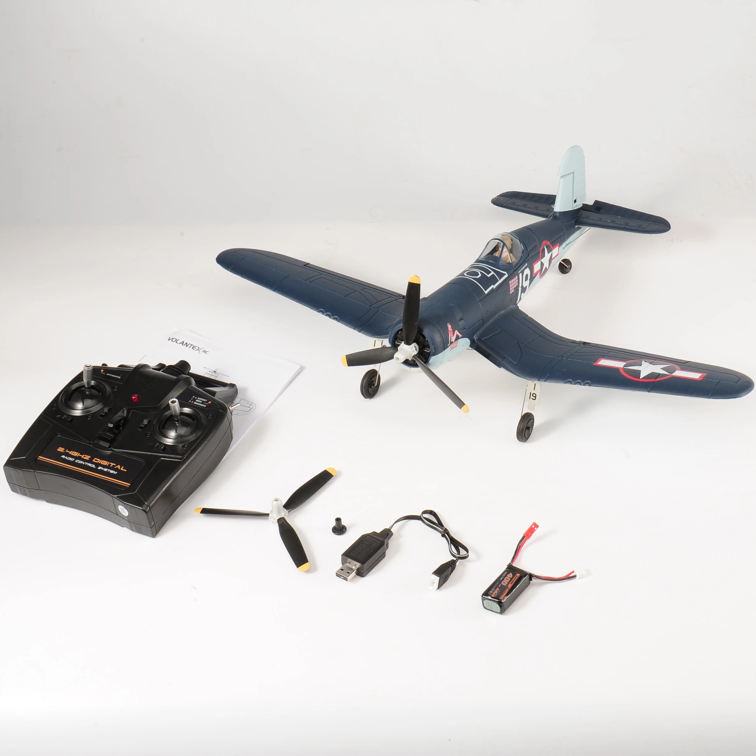 Avion RC telecomandat 2.4GHz - Jucărie zburătoare pentru copii