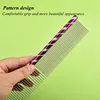 6 Colored Pet Dog Comb Straight Comb Cat Cleaning Brush 16/19/20/25cm Stainless Steel Lightweight Pets Cat Grooming Combs Dogs 3