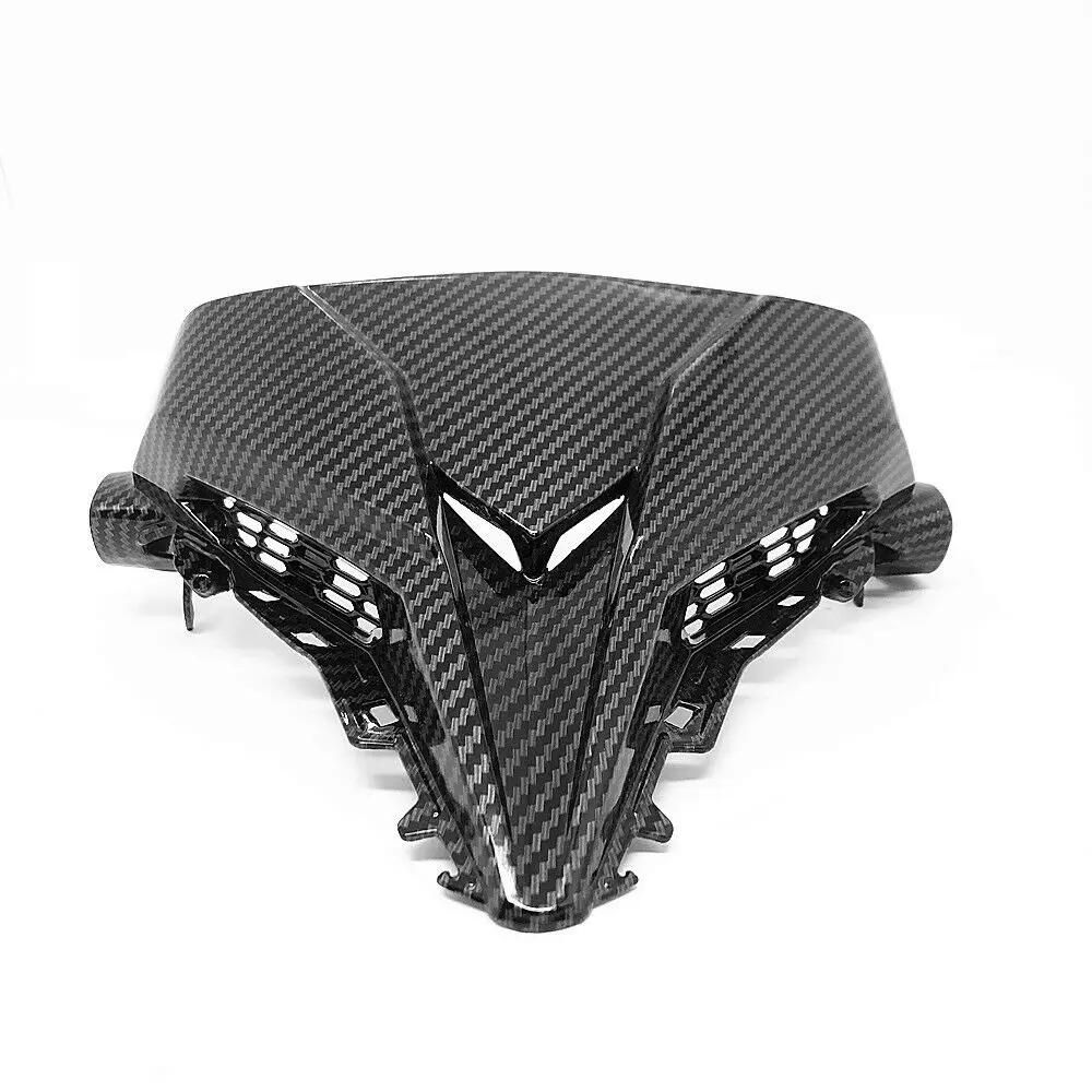 

Front Upper Head light Fairing Cover Carbon Fiber For HONDA CB650F 2016 2017 2018