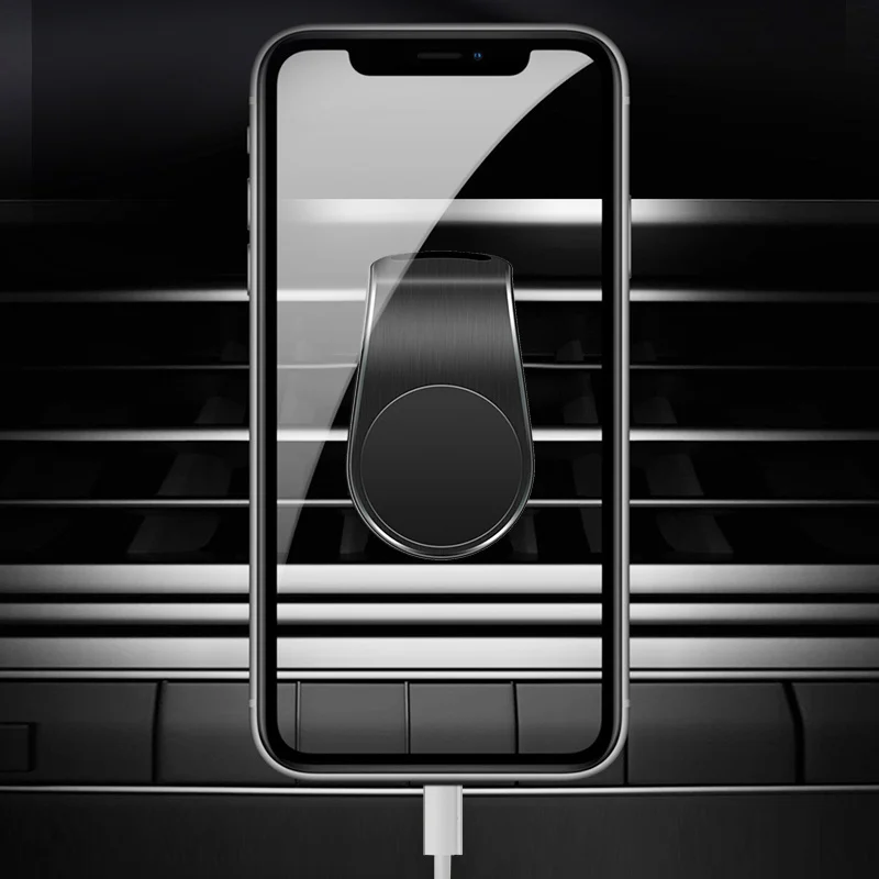 Magnetic Car Phone Holder Air Vent Clip Mount 360 Rotation Mobile Bracket GPS Cell Phone Stand in Car For IPhone Samsung Huawei