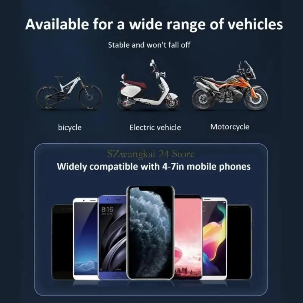 Motorcycle Handle Mount Rainproof Small Helmet Rider Motorcycle Mobile Phone Holder Sunshade Portable Mini Parasol Phone Support